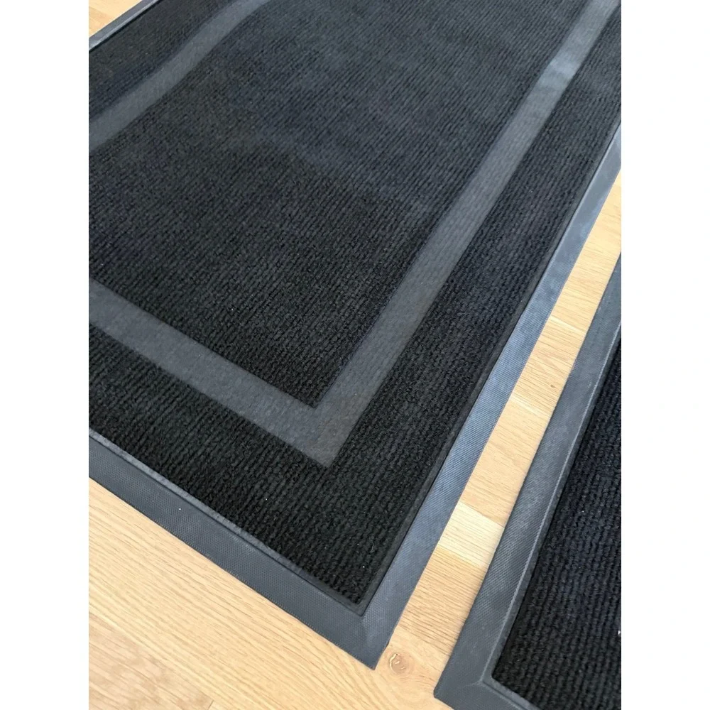 OLANLY 2-Pack Front Door Mats Indoor Outdoor Entrance 47x24